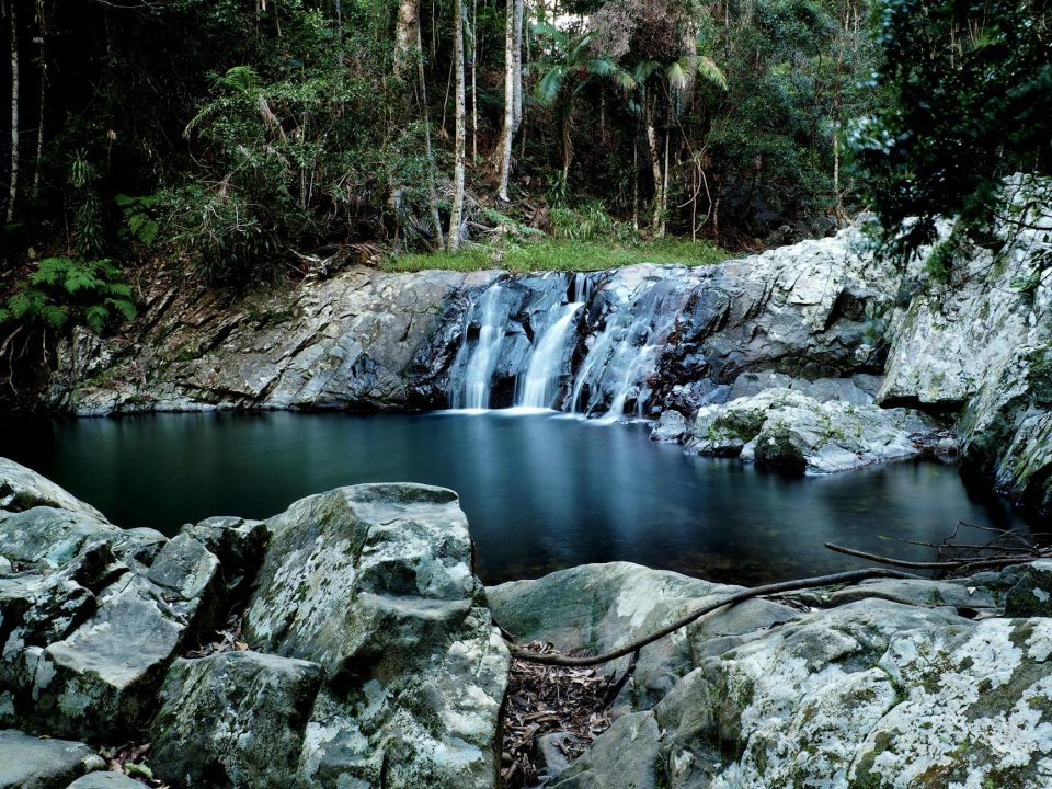 close up photo of small waterfalls