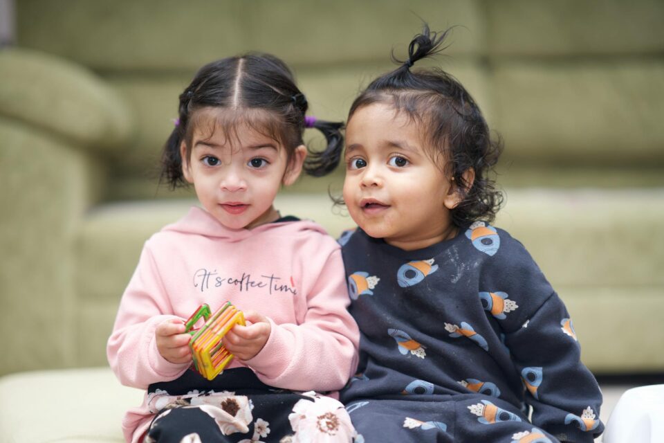 adorable children playing indoors in brampton