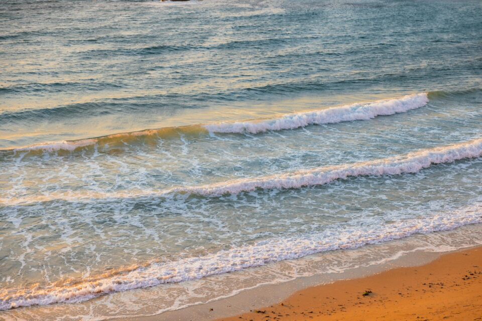waves on sea shore